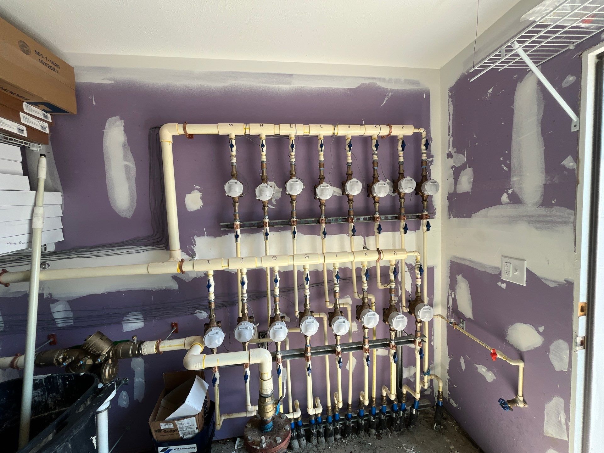 Water meter installation after